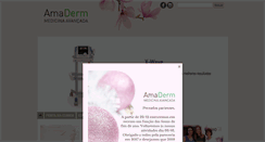 Desktop Screenshot of amaderm.com.br