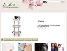 Tablet Screenshot of amaderm.com.br